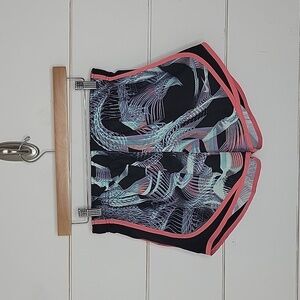 Nike Dri-Fit small black pink blue running shorts with liner